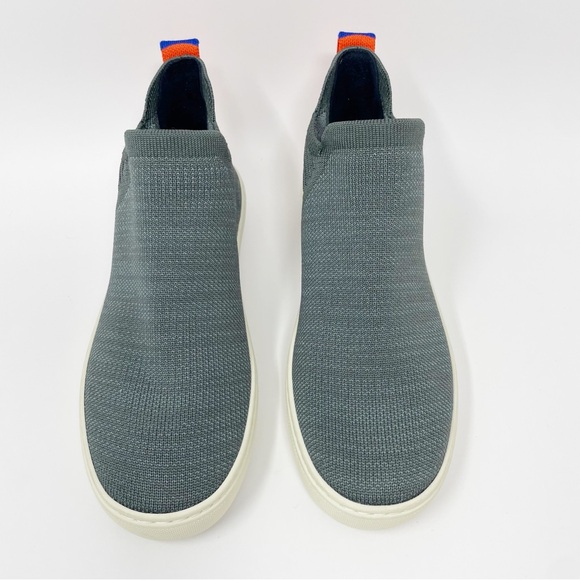 Rothy's The Chelsea Women's Fog Melange Pull On Ankle Boots Shoes - Picture 2 of 6